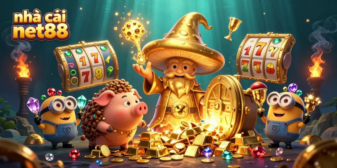 Experience excitement at nhà cái net88 with enchanting treasure and slot game magic.