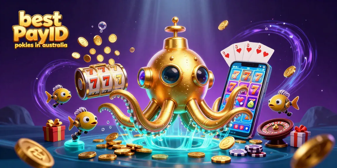 Engage with the best PayID pokies in Australia, featuring vibrant game elements and a striking underwater theme.