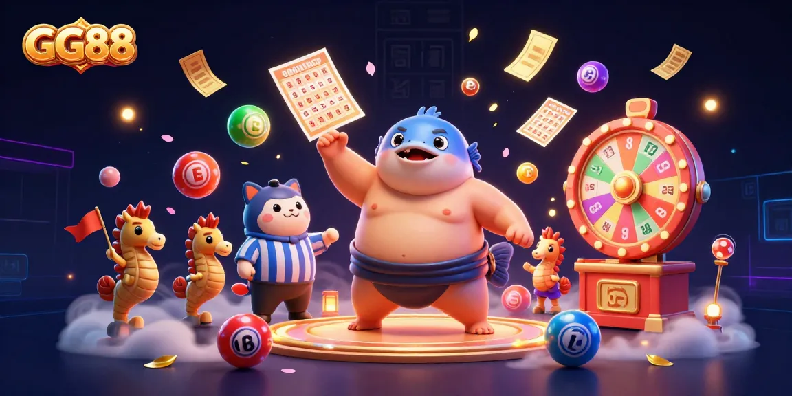 Join the fun with GG88 in a vibrant underwater casino scene featuring colorful elements and dynamic action.