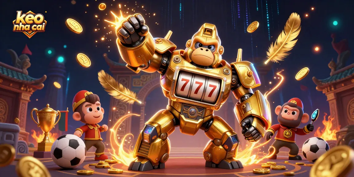 Engage with keo nha cai through a vibrant 3D scene featuring dynamic betting elements and a thrilling atmosphere.